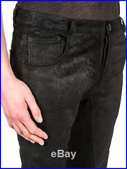 Brand New Rick Owens Mens Leather Pants, Size 52 It / 42 Us Retail $3150