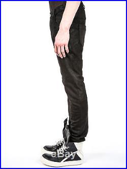 Brand New Rick Owens Mens Leather Pants, Size 52 It / 42 Us Retail $3150
