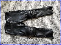 Balenciaga Mens Leather Motorcycle Pants
