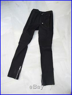 Balmain X H&M nappa leather pants men's jogging size XS women UK12 trousers BNWT