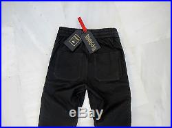 Balmain X H&M nappa leather pants men's jogging size XS women UK12 trousers BNWT