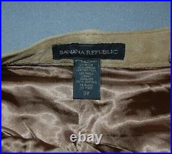 Banana Republic Men's sz 32 x 32 Suede Leather 5 Pocket Pants Jeans