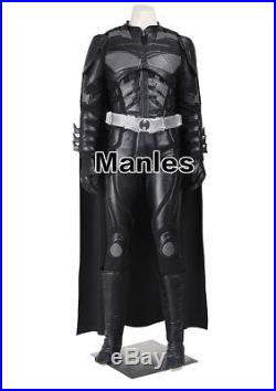 Batman Bruce Wayne Cosplay The Dark Knight Superhero Halloween Costume Leather