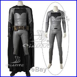 Batman v Superman Batman Cosplay Costume Faux Leather Top Shirt and Pants Only
