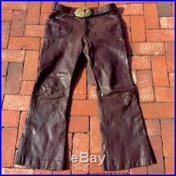 Bellbottoms Mens Leather From England 1960s 31