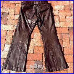 Bellbottoms Mens Leather From England 1960s 31