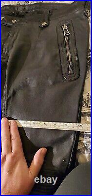 Belstaff Telford Smooth Napa Leather Pants Trousers BECKHAM $2495 34 X 31