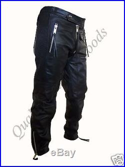 Bespoke Genuine Premium Leather Mens Jeans With Spandex Pants Trousers Breeches