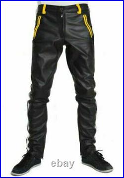Biker Leather Pant Men's Leather Pant Cowhide Leather Pant New Leather Pant