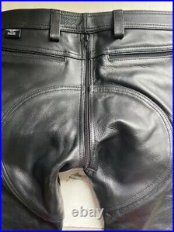Black Mister B FXXXer Leather Pants Size 34