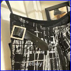 Bnwt Juicy Couture Men's Black Plaid Print Kilt Sz. M. Fits 34-38 Inch Waist