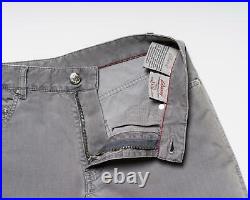 Brioni $1,350 NWT Gray Crocodile Leather Patch 5 Pocket Straight Fit Jeans 30