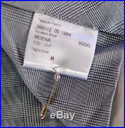 Brioni Mens Moena Leather Detail Velvet Dress Pants Size 34 US / 50EU NEW $600