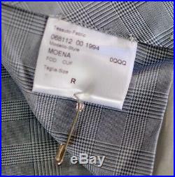 Brioni Mens Moena Leather Detail Velvet Dress Pants Size 42 US / 58EU NEW $600
