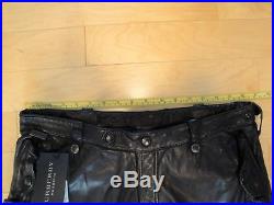 Burberry Prorsum Men's Leather Biker-style Pant (Euro 48, US W30-31 L32)