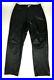 Calvin-Klein-CK-Mens-100-Leather-Motorcycle-Pants-Size-32-x-30-Button-Fly-Black-01-up