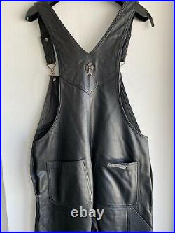 Chrome Hearts Full Leather Overalls Jacket & Pants $25K M L