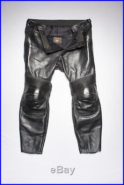 Classic Mens VANSON LEATHERS Motorcycle Pants XL in Black Leather