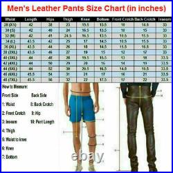 Classy Style Men Brown Genuine Lambskin Real Leather Pant Soft Work Wear Trouser