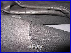 Claude Maus Leather Pants Mens Designer Jeans Black High Fashion Trend Denim