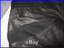 Claude Maus Leather Pants Mens Designer Jeans Black High Fashion Trend Denim