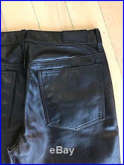 Coach Men's Leather Jeans Size 34