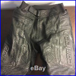 Cortech Black Mens Latigo Perforated Leather Motorcycle Pants Large MEDIUM
