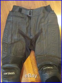 Cortech Latigo Armored Leather Motorcycle Pants Men's Large 36