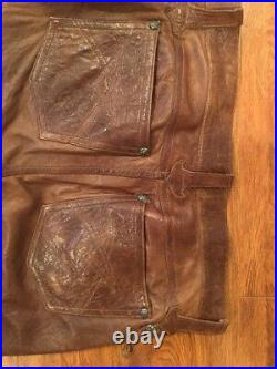 Custom Lamb Skin Leather Pants Size 34