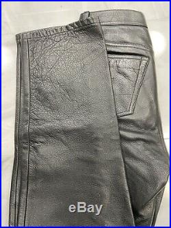 DKNY Man's Leather Pants Size 33