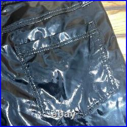 Daang Goodman Tripp NYC Faux Leather Pants Mens Size 32x32 Black Tapered Leg NEW