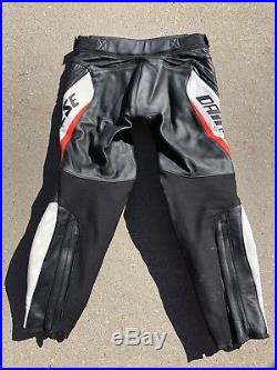 Dainese Delta Pro Evo C2 Mens Leather Pants Black/White 52 Euro 42 US