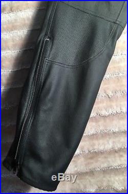 Dainese Mens Full Leather Motorcycle Pants Black 58 NEW WITH TAGS
