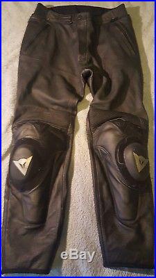 Dainese Mens Perforated Leather Pants Track Motorcycle EU 58