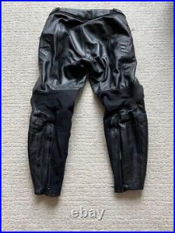 Dainese Pony 2 Leather Motorcycle Pants, size 52, black, no crashes