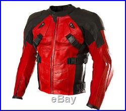 Deadpool Costume cosplay Leather Motorcycle Pants