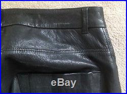 Diesel Black Gold Men's Leather Pants / Jeans Size 30 Waist