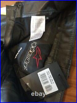 Diesel Men's alpinestaars multicolor %100 real leather Cycling Pants Size 32
