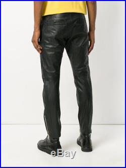 Diesel Mens Leather Pant Large Black Monte Brand New Rrp £710 Our Price £300