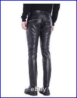 Diesel P-Hermas Men's Leather Trousers Size 31 Black BNWT RRP £480