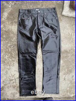 Diesel patent leather jeans