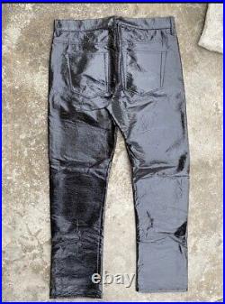 Diesel patent leather jeans