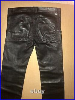 Dior Homme Leather-Lambskin Pants. Hedi Slimane EraRunway S/S 07 Collection