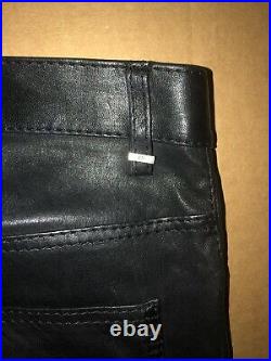 Dior Homme Leather-Lambskin Pants. Hedi Slimane EraRunway S/S 07 Collection