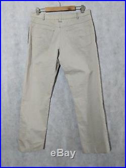 Dior Homme SS04 Hedi Slimane Leather Pocket Khaki Pants size 48