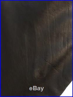 Dkny Vintage Suede Genuine 100% Leather Black Men's Pant 34