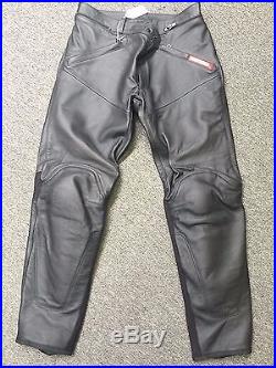 Ducati Men's Leather Motorcycle Pants Trousers, Size 54, 981000754
