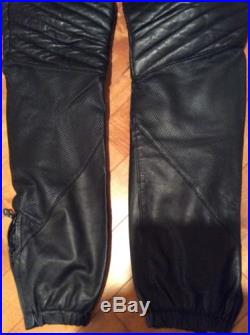 EN NOIR Black Leather Pants Biker BMX Men's M Medium Rare Designer USA