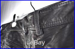 EUC! Diesel Leather Black Pants Men Super Soft Sheepskin 30 32 Waist X 31 Inseam