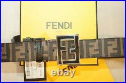 FENDI Belt pants size 30-32-44-36-38-40 Brown Leather Double Side